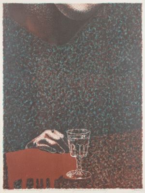 Frammento e bicchiere