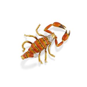 Scorpion brooch