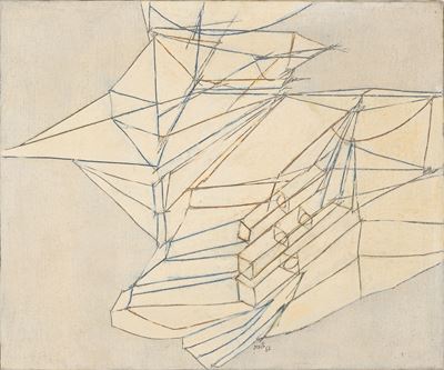 Diagramma delle consonanze disarmoniche, tecnica mista su tela