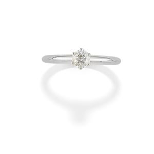 A 18K white gold and diamond ring, Tiffany & Co., with box and warranty