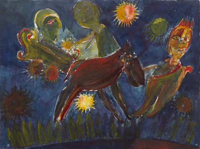 Composizione, gouache su carta