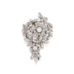 Diamond brooch