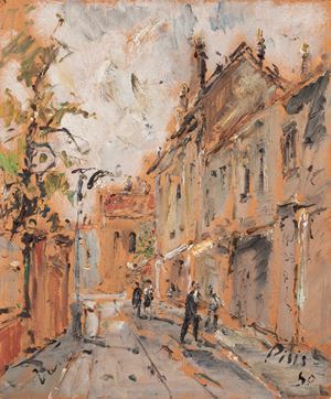 de Pisis Filippo - Veduta di città