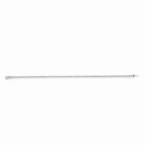 Bracciale tennis in oro bianco 18K e diamanti taglio brillante ct 2,40