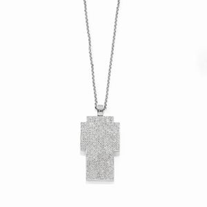 Pendente in oro bicolore 18K e diamanti taglio brillante ct 4,00