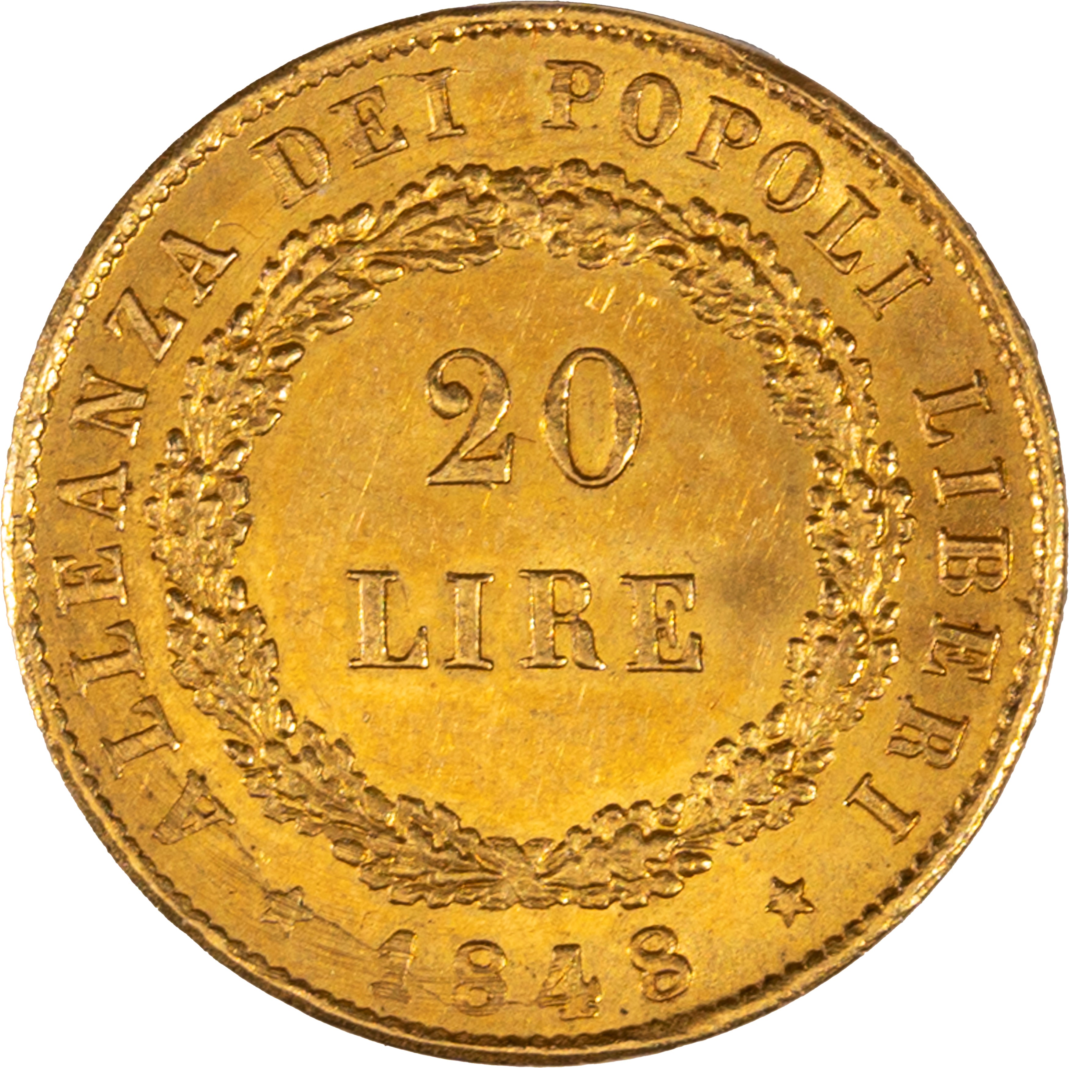 20 Lire Venezia Governo Provvisorio