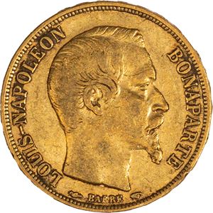 Impero Francese - 20 Franchi Napoleone III di Francia - LOUIS-NAPOLEON BONAPARTE