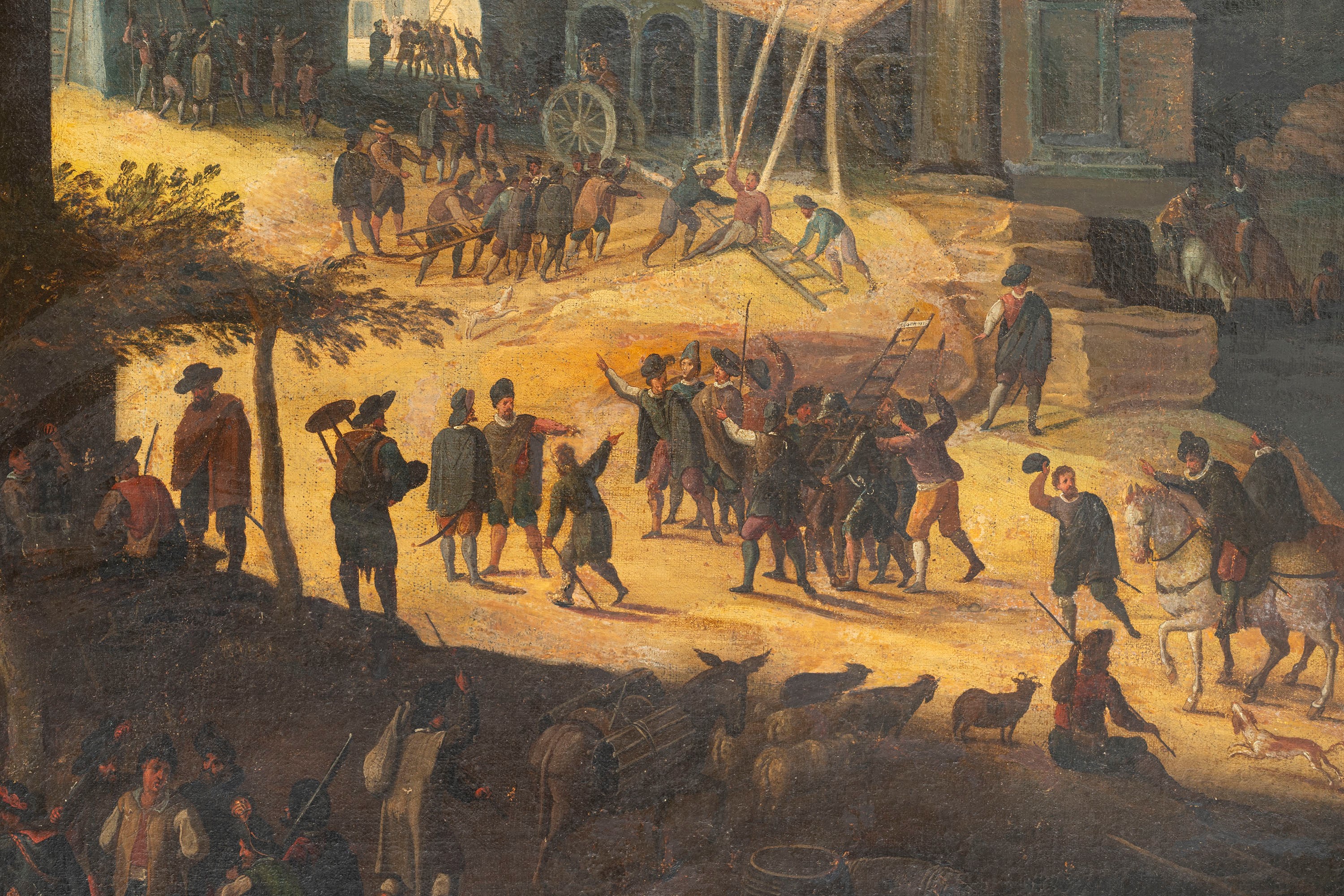 Paesaggio con rovine del Campo Vaccino