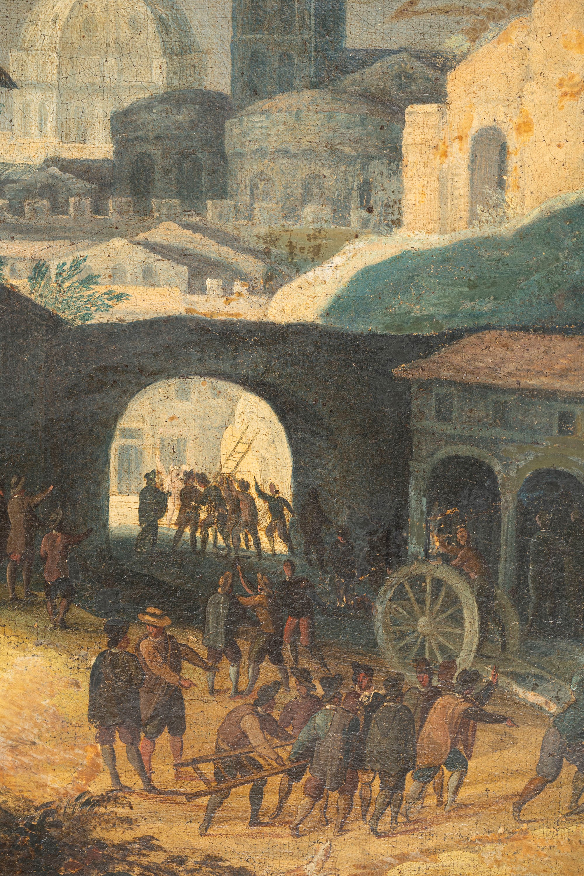 Paesaggio con rovine del Campo Vaccino