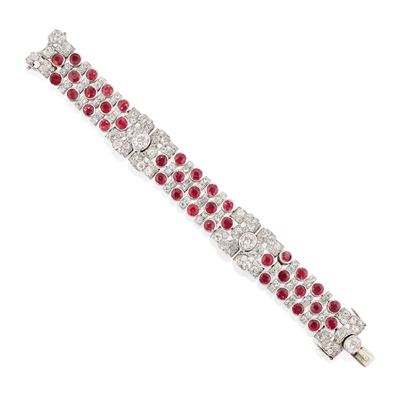 Bracciale con Rubini e Diamanti