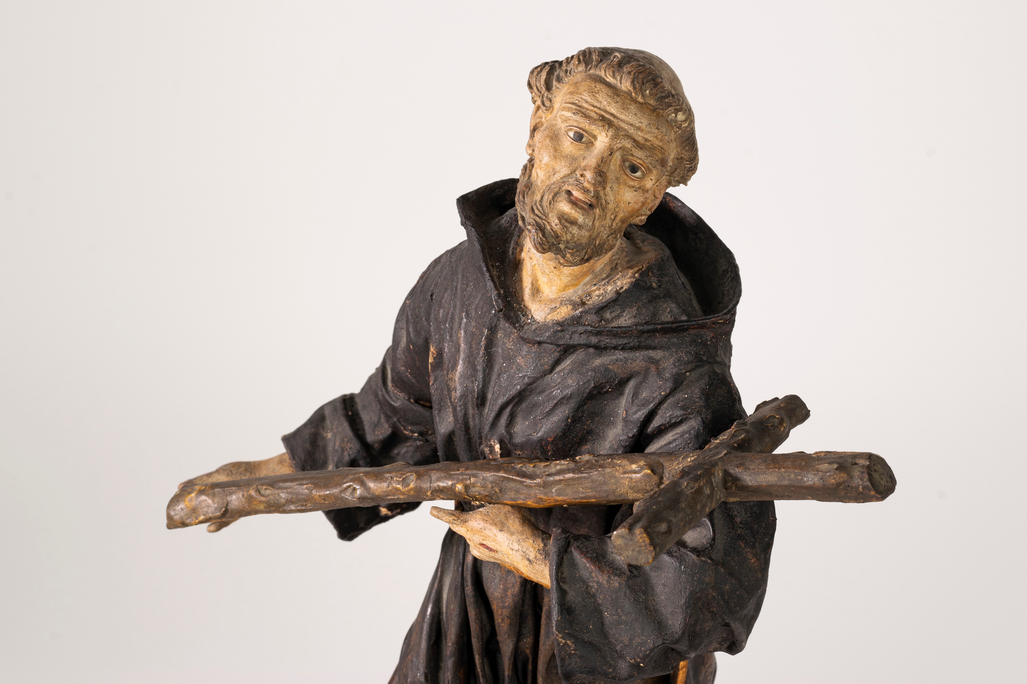 Scultura in Cartapesta Raffigurante San Francesco, Secolo XVIII