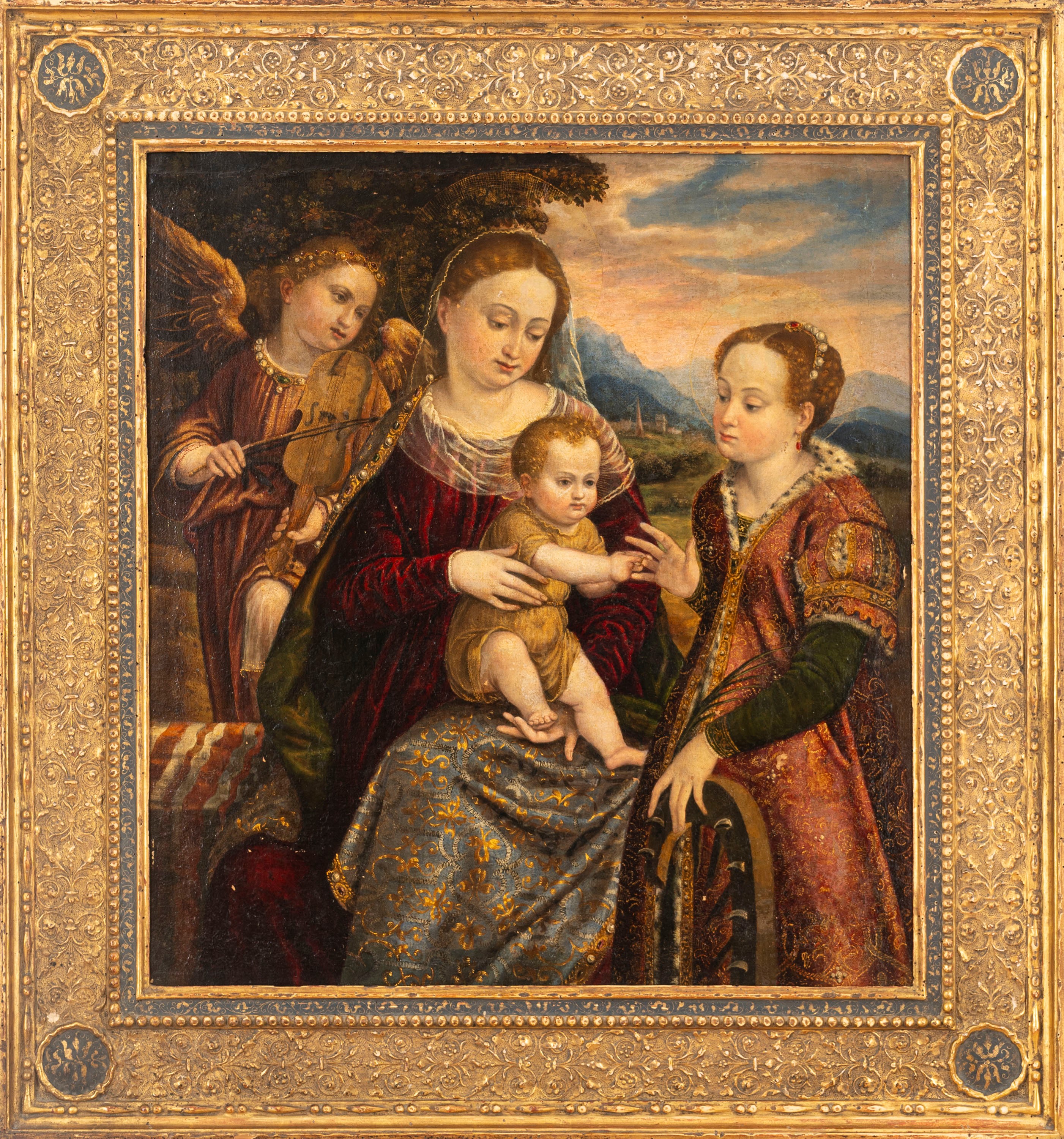Attribuito a Luca Mombello (orzivecchi 1518/1520 - Brescia ? 1594/1595) - Autore non identificato...