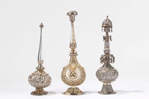 Tre "Gulab Pash" in argento