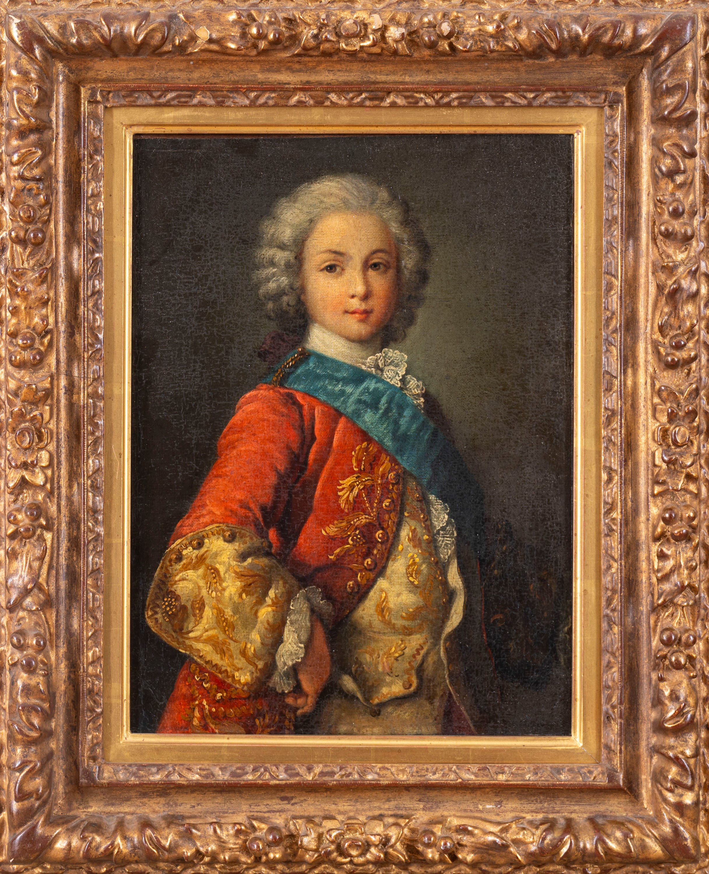 Scuola Italiana, Secolo XVIII - Autore sconosciuto, Ritratto di giovane gentiluomo a tre quarti d...