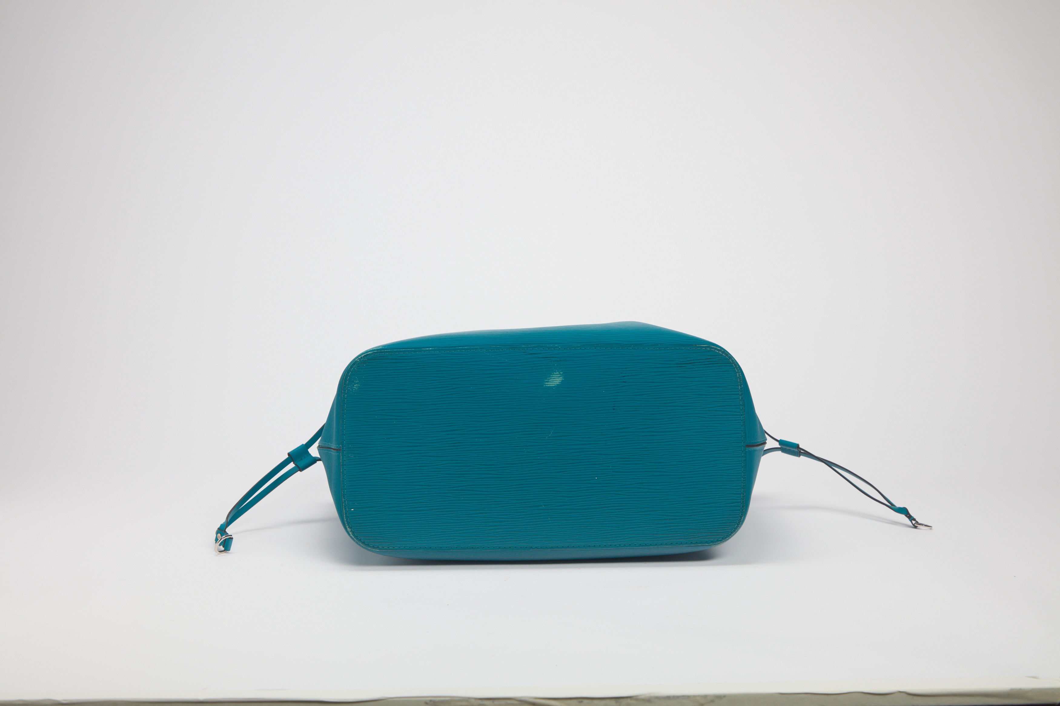 Louis Vuitton - Borsa Neverfull, pelle épi color pavone con pochette, 2013