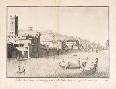Veduta di una Parte di Firenze Presa Fuori della Porta alla Croce Presso al Fiume Arno