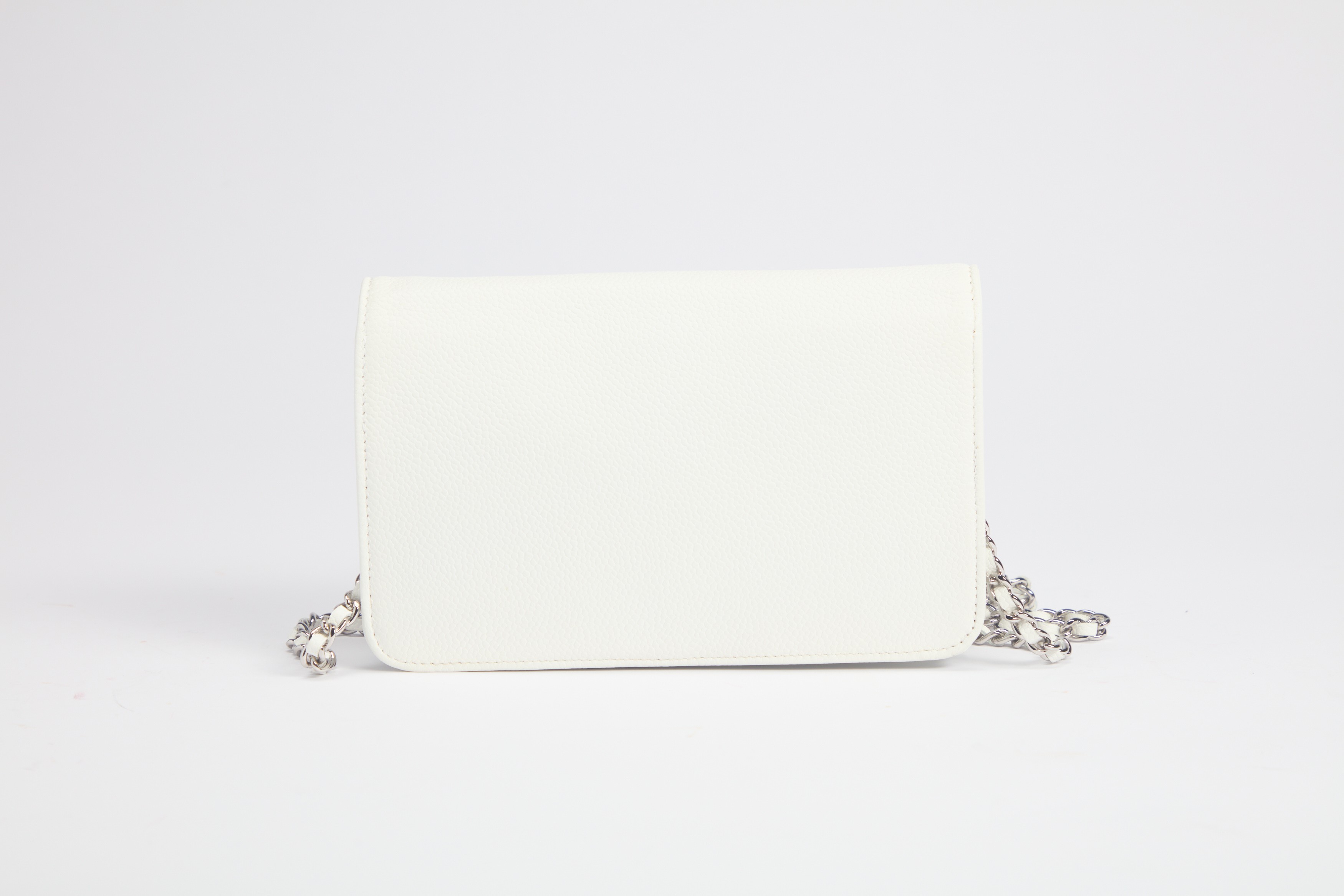 Chanel - Borsa Wallet on Chain in pelle caviar bianca, 2010