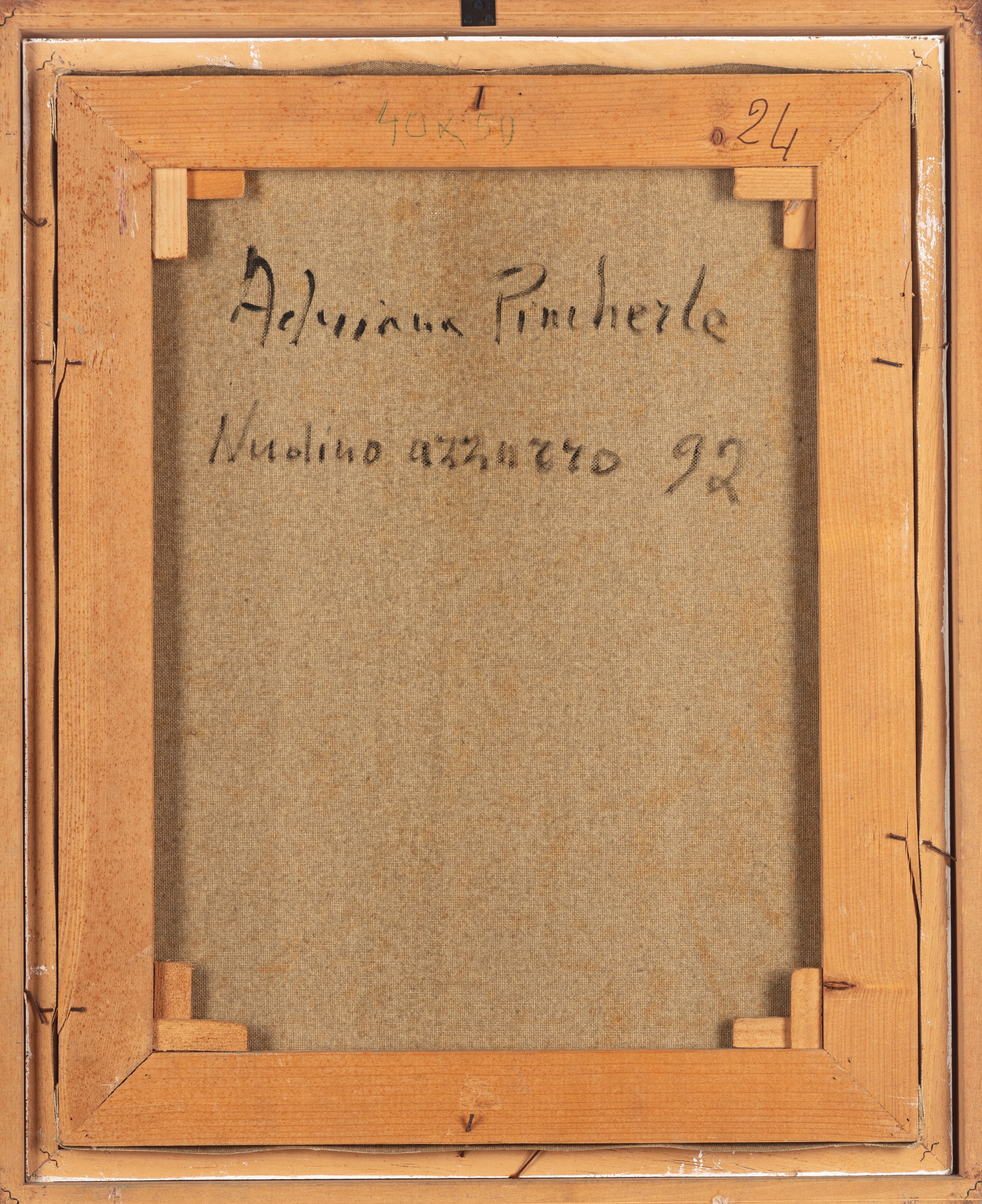 Adriana Pincherle - Nudino azzurro, olio su tela