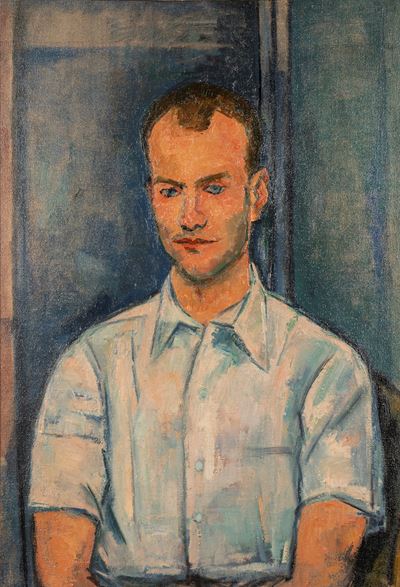Ritratto maschile, olio su tela