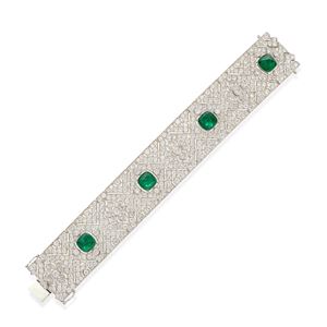 Bracciale con smeraldi
