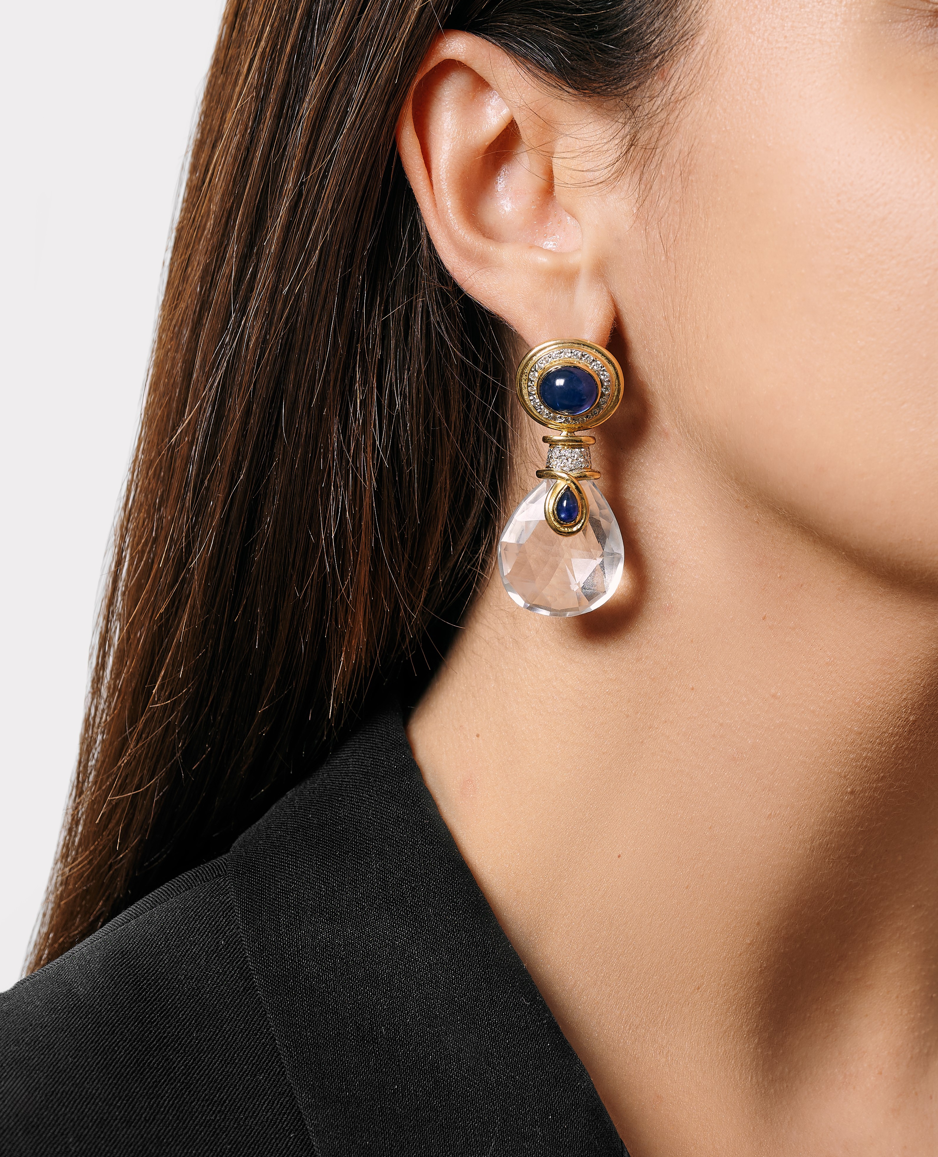 Bulgari - Orecchini Pendenti con Zaffiri
