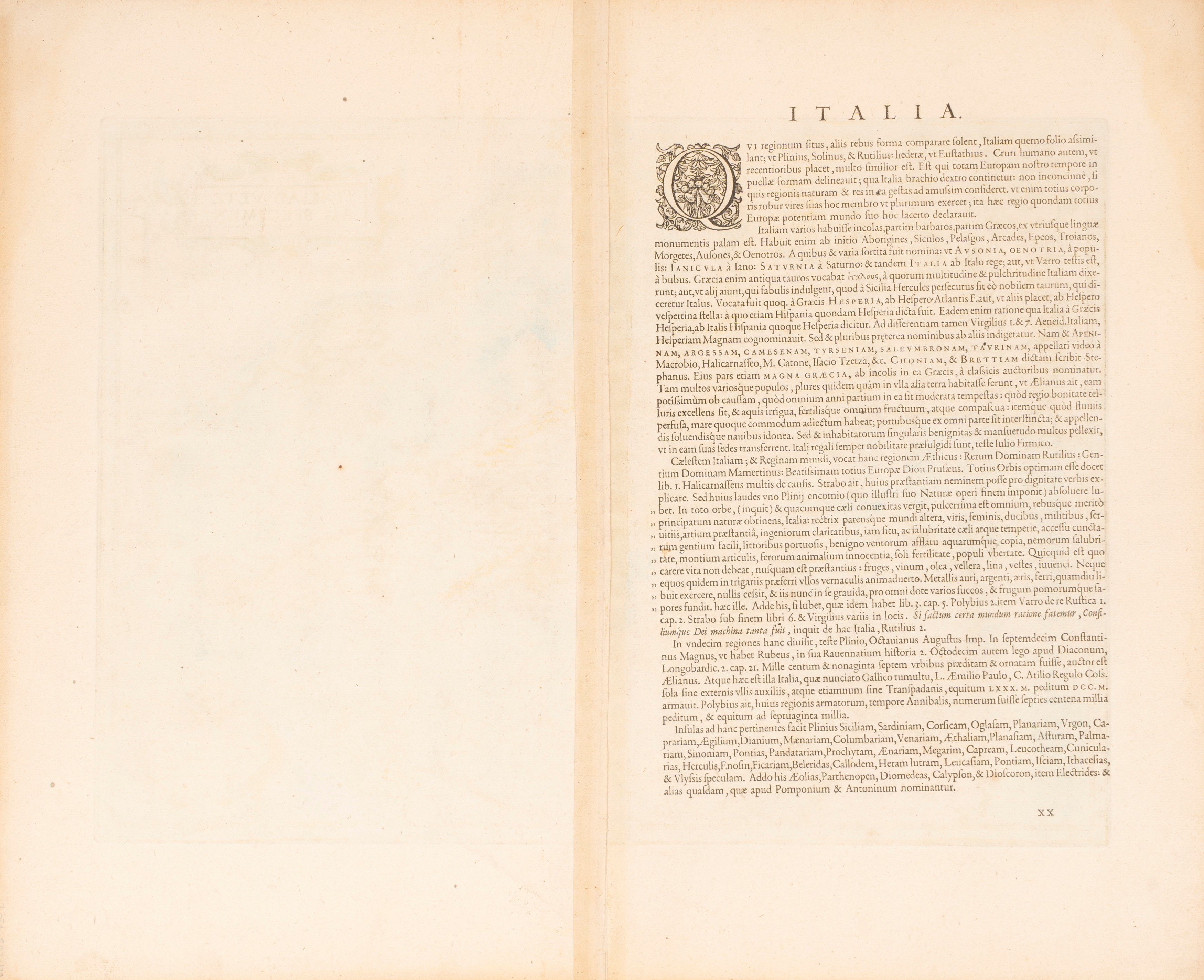Abramo Ortelio - Italiae Veteris Specimen