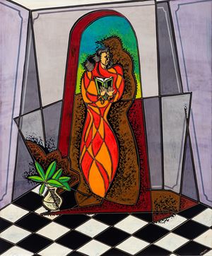 Lettrice in rosso