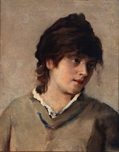 Autore Ignoto, Ritratto femminile, olio su tela