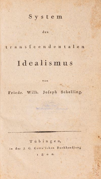 System Des Transcendentalen Idealismus