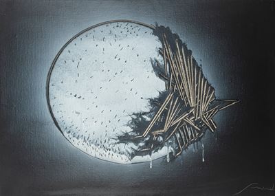 Il frutto, olio su tela applicata su tavola, 1981