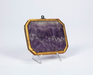 A blue john plaque, from the collection of Maria Hardouin di Gallese, Princess of Montenevoso