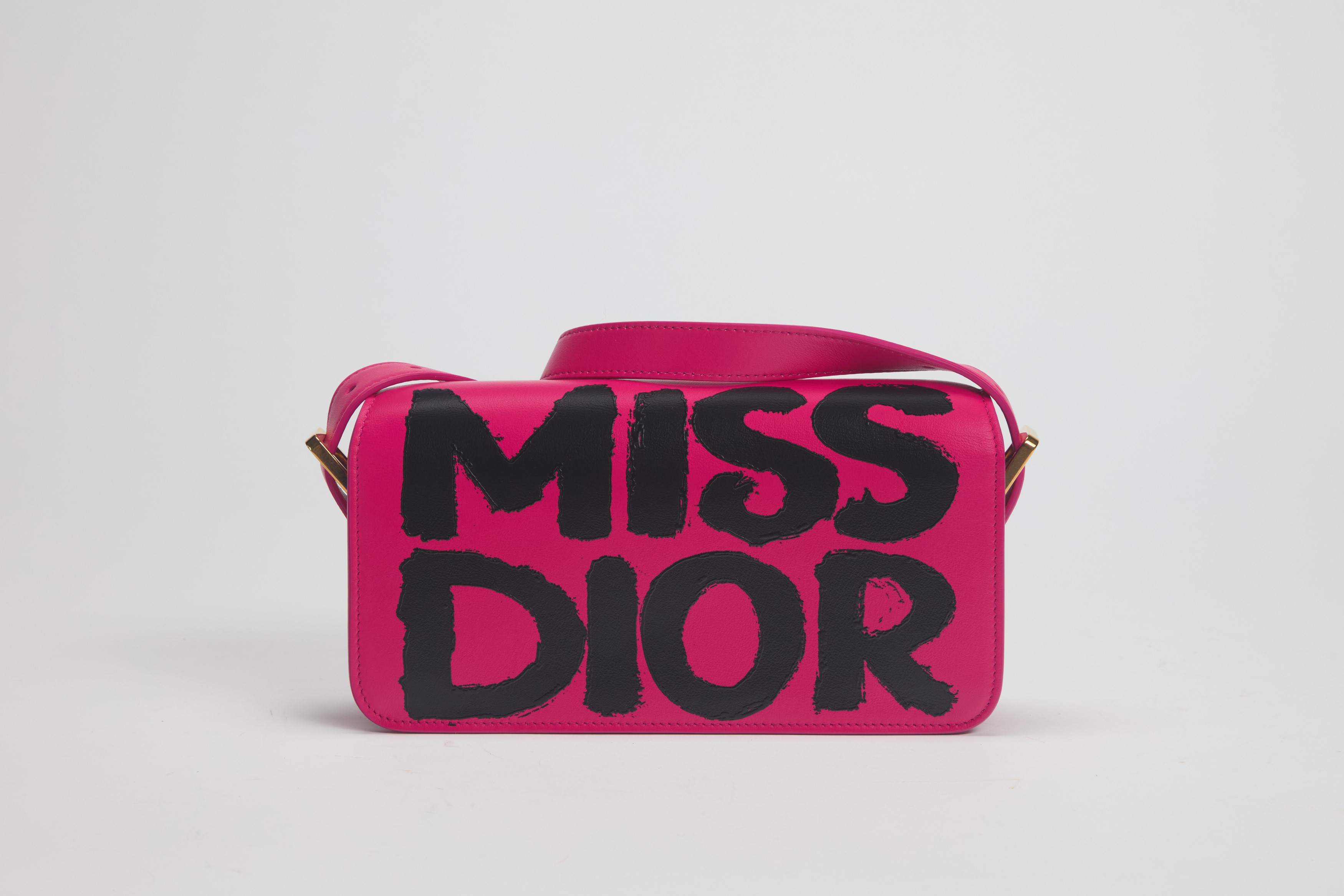 Christian Dior - Borsa Miss Dior in pelle fucsia con tracolla staccabile