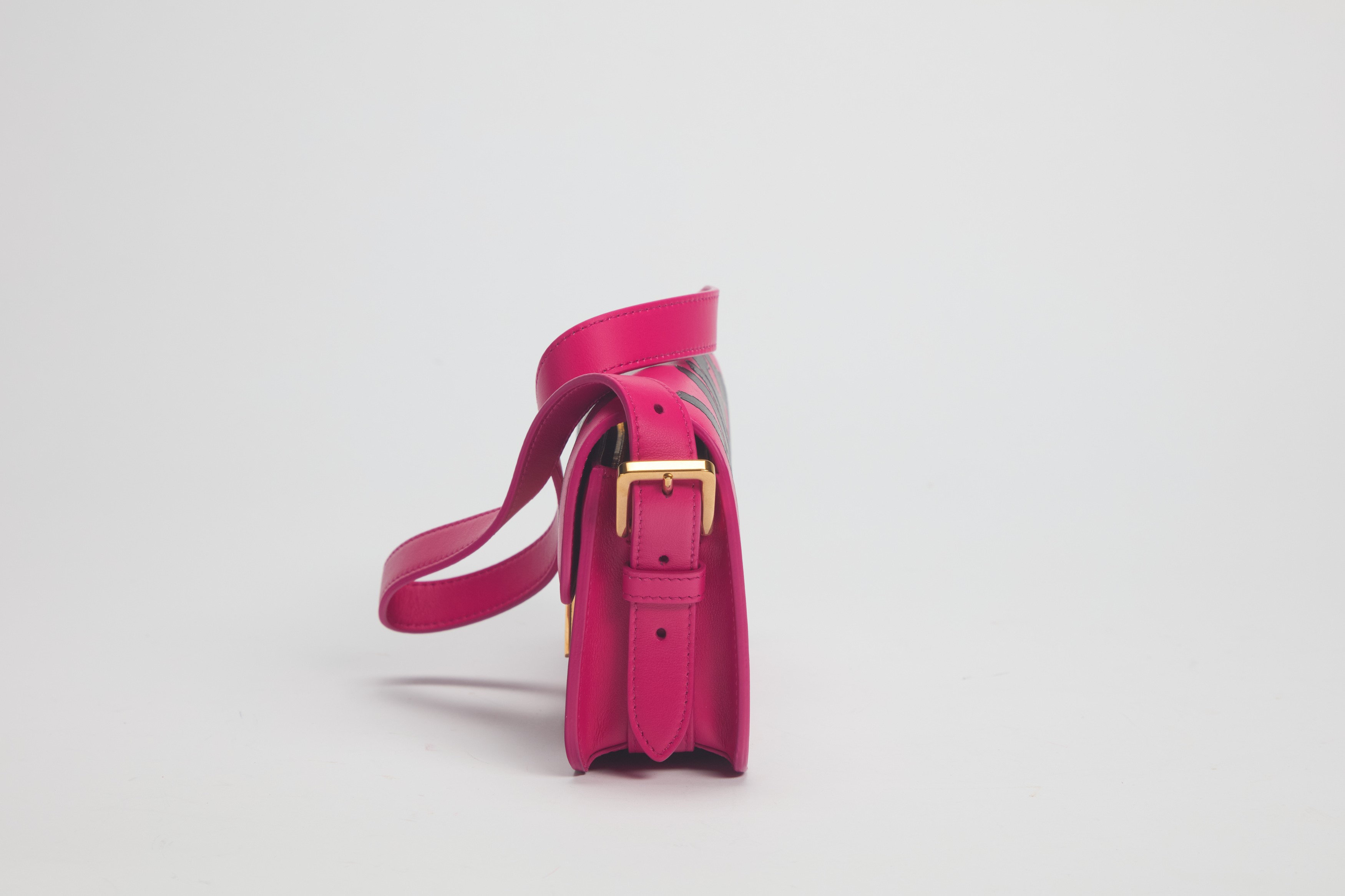 Christian Dior - Borsa Miss Dior in pelle fucsia con tracolla staccabile