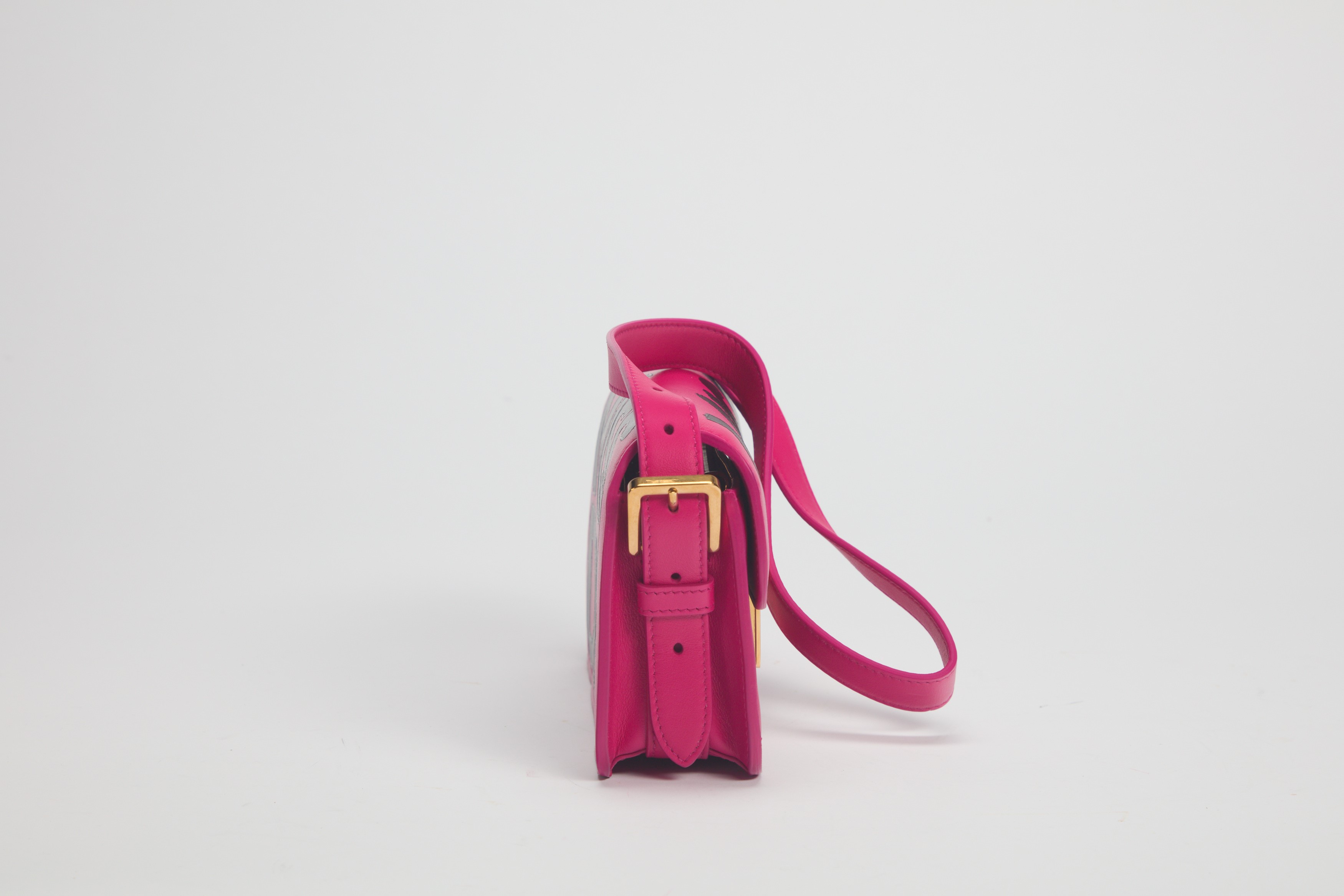 Christian Dior - Borsa Miss Dior in pelle fucsia con tracolla staccabile