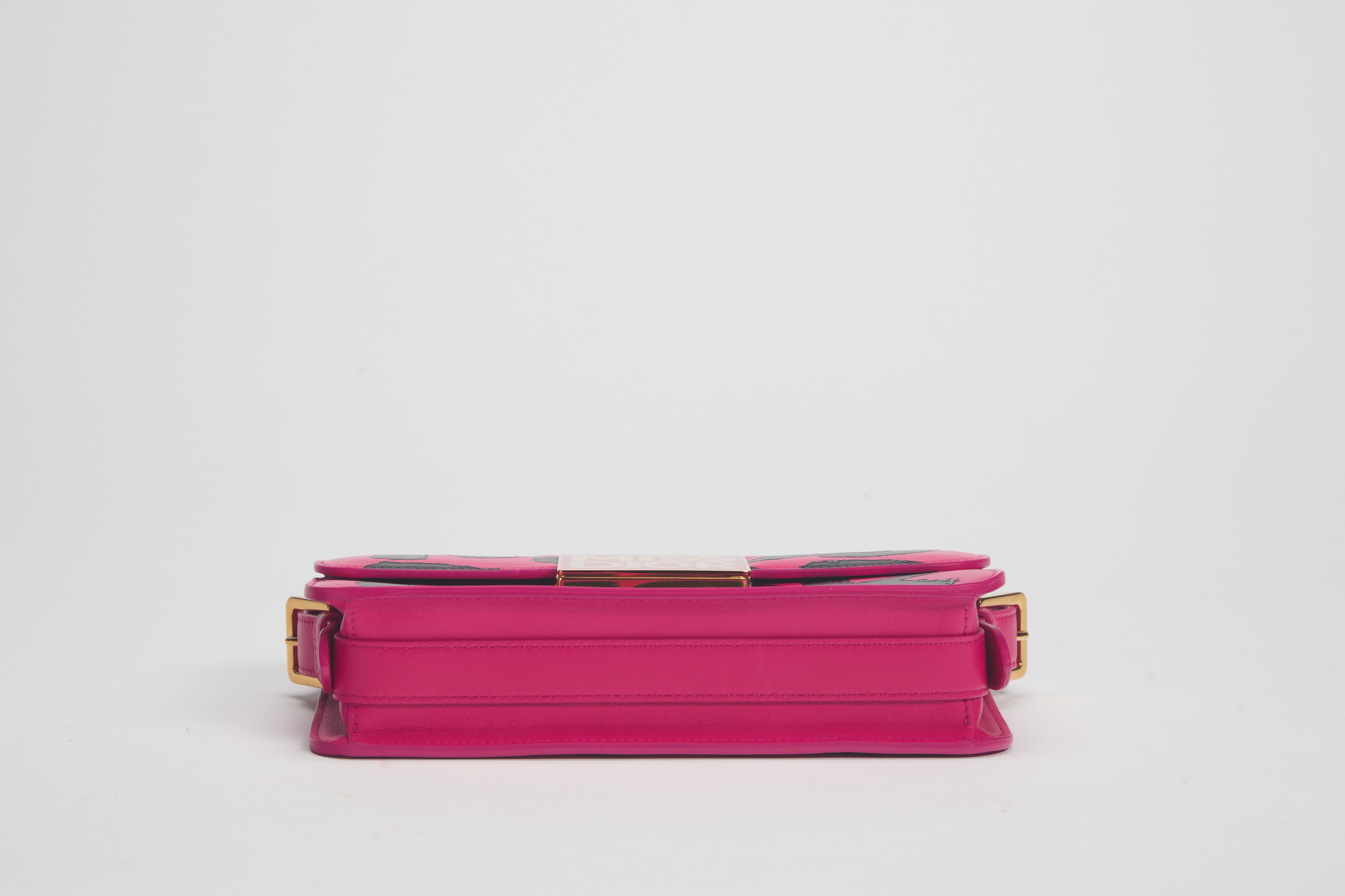 Christian Dior - Borsa Miss Dior in pelle fucsia con tracolla staccabile