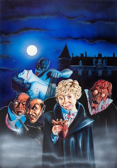 Black Jack - Baby Dracula, tempera e aerografo su cartone