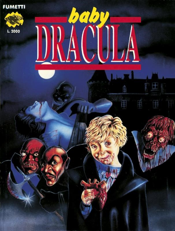 Marco Firinu - Black Jack - Baby Dracula, tempera e aerografo su cartone
