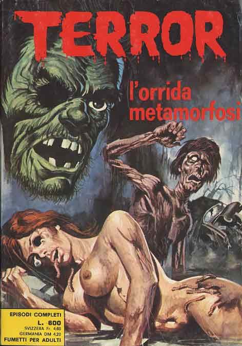 Studio Rosi - L'orrida metamorfosi - Originale di copertina realizzato in tempera su cartone