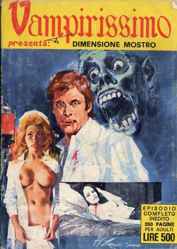 Fernando Carcupino - Vampirissimo - Dimensione mostro, tempera su cartone