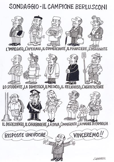 Sondaggio: il Campione Berlusconi