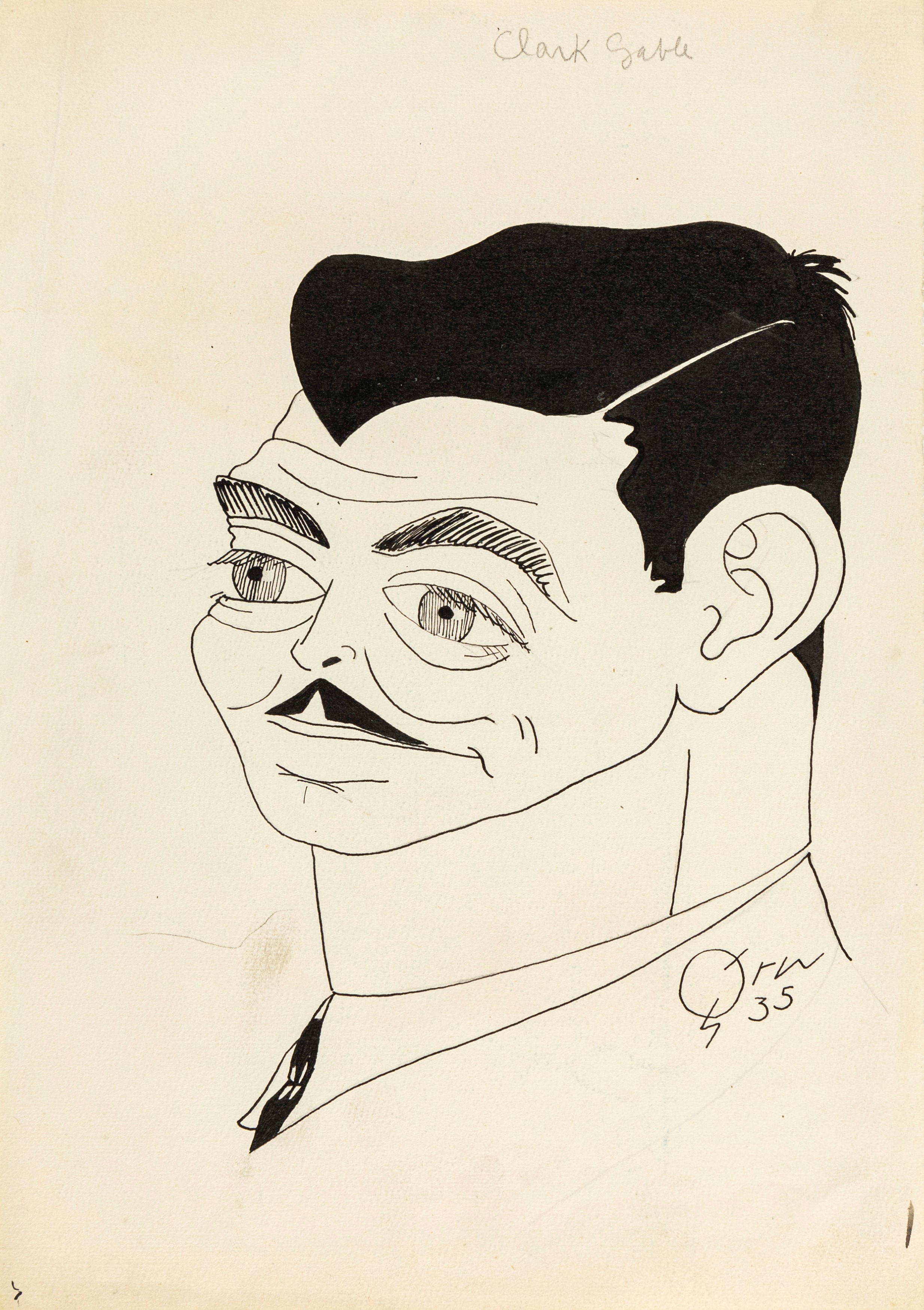 Umberto Onorato - Clark Gable 1935 | Original Comic Arts ...