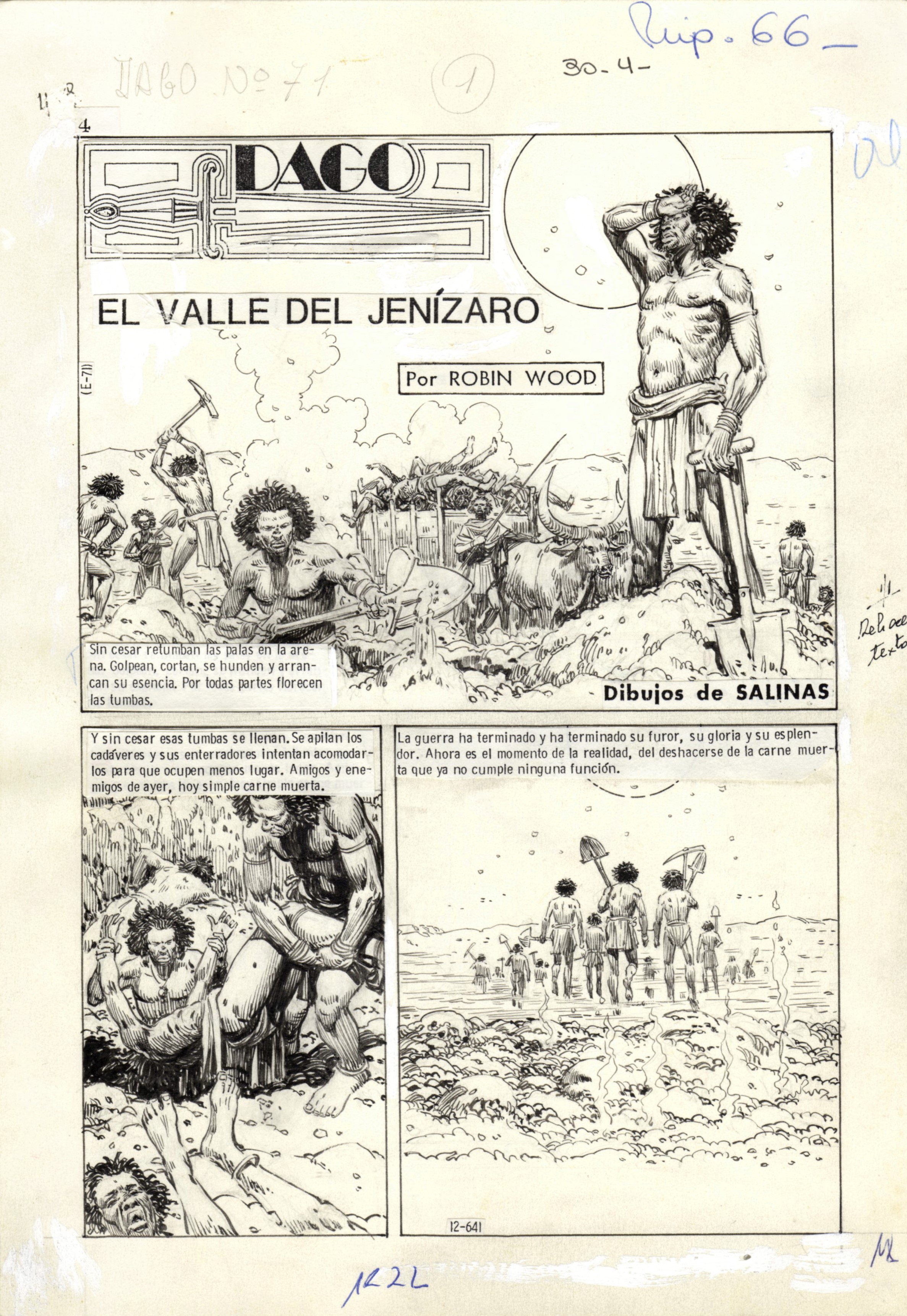 Alberto Salinas - Dago - El valle del Jenizaro 1987 | Original Comic ...