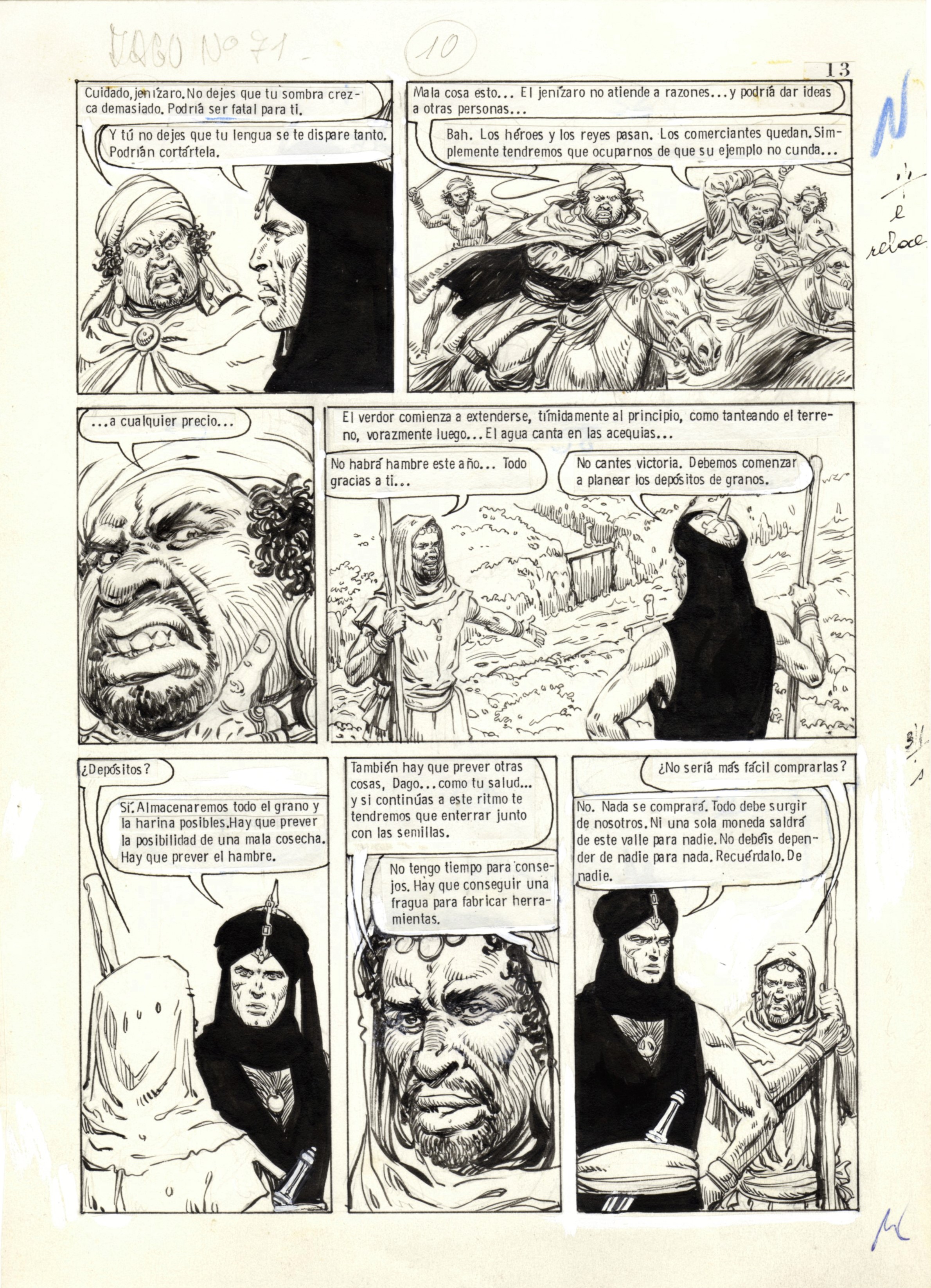 Alberto Salinas - Dago - El valle del Jenizaro 1987 | Original Comic ...