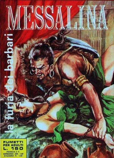 Aleandro Biffi - Messalina - La furia dei barbari, tempera su cartone