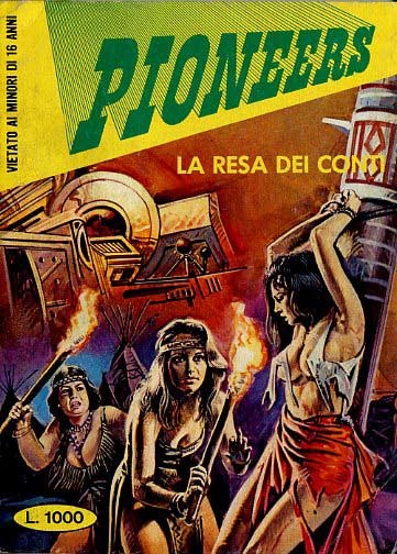 Enzo Sciotti - Pioneers - La resa dei conti, tempera su cartone