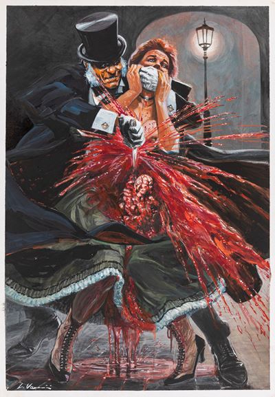 Jack lo squartatore, tempera su cartone