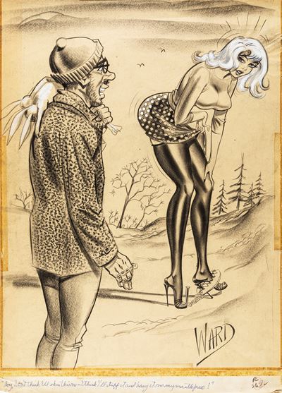 Woman hunter, matita e carboncino su carta