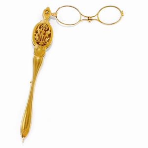 Lorgnette in oro giallo 18K