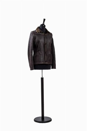 Giacca double face in pelle di montone