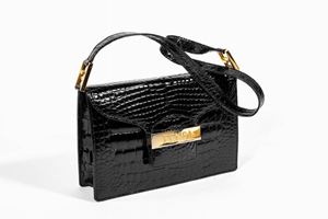 Borsa in pelle stampata